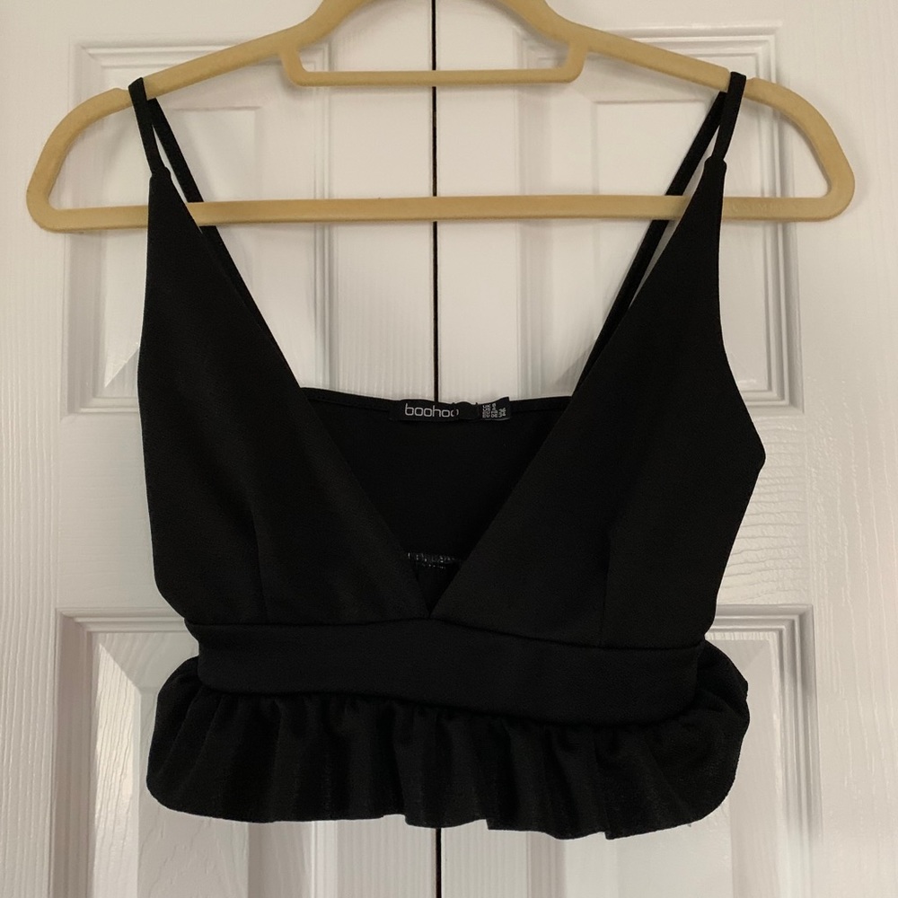 Boohoo Ruffle Hem Bralette